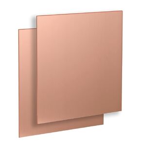 USAMILY Pure Copper Sheet Plate 6" x 6" x 18 Gauge 2pcs, 99.9% Cu Metal for Industry Supply, DIY Projects, Jewelry, Repairs, Experiments