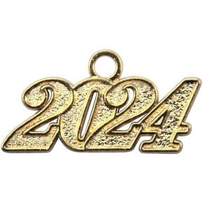 Endea Graduation Tassel Date Charm Gold Year (Gold, 2024)