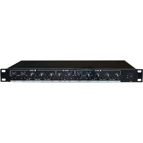 مستر دي جي DXO300 3-Way Professional Crossover + مضخم صوت مع مقابس إدخال 1/4 بوصة