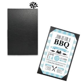 3 Packs Restaurant Menu Covers Holders 8.5 x 14 Inches Leather Menu Holder Covers Black Leather Menu Folder 4 Views