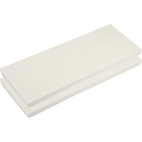 X AUTOHAUX 400x120x15mm Car Garage Wall Guard Door Bumper Protector Anti Collision Water Resistance EVA Foam White