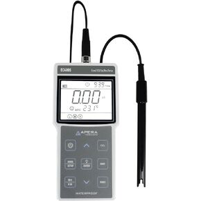Apera Instruments AI422 EC400S Portable EC (Conductivity)/TDS/Salinity/Resistivity) Meter Kit, GLP Data Management (500 Groups of Data Storage), USB Data Output, 1.3" Height, 3.4" Wide, 7" Length