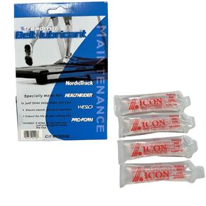 Treadmill Lubricant for Belt | 100% Silicone Lube | Compatible with All ICON Treadmills | NordicTrack, Proform, Gold's Gym, HealthRider, Reebok, Freemotion, Weslo, Epic | 0.5 oz (4 Pack)