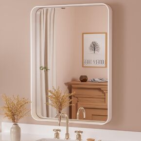 TETOTE Black Framed Mirrors for Bathroom, 30x36 Inch Modern Decorative Wall Mounted Rectangle Matte Framed Vanity Mirror (Horizontal/Vertical)