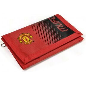 Manchester United FC Official Soccer Fade Design Wallet (One Size) (Red/Black)