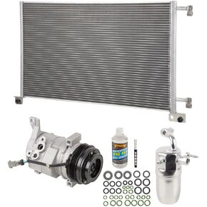 A/C Kit w/AC Compressor Condenser & Drier For Chevy Silverado Tahoe Suburban Avalanche GMC Sierra Yukon Escalade Hummer WITHOUT REAR A/C - BuyAutoParts 60-82437CK New