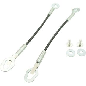 TRQ Tailgate Tail Gate Stay Cable Pair 11 3/8" Compatible with Toyota Tundra Pickup Truck
