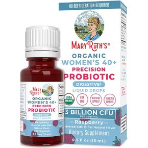 قطرات بروبيوتيك للأطفال من MaryRuth's | البروبيوتيك السائل الدقيق لصحة الجهاز الهضمي | قطرات غازات مهدئة للمغص | المغص العرضي لإغاثة الطفل | وزارة الزراعة الأمريكية العضوية | نباتي | أساسيات الطفل| 30 حصة