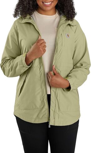 Carhartt Women's Plus Size Rain Defender Relaxed Fit Lightweight Coat, Dried Clay in Saudi Arabia