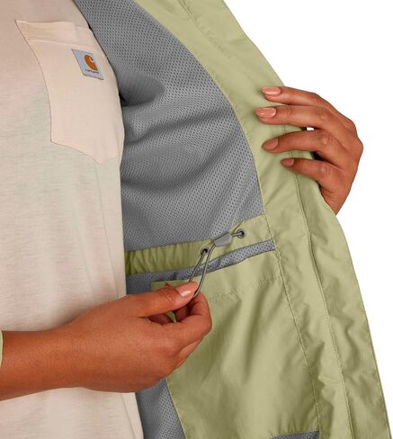 معطف Carhartt النسائي Rain Defender خفيف الوزن بمقاس مريح، طين مجفف، 3X US in Saudi Arabia