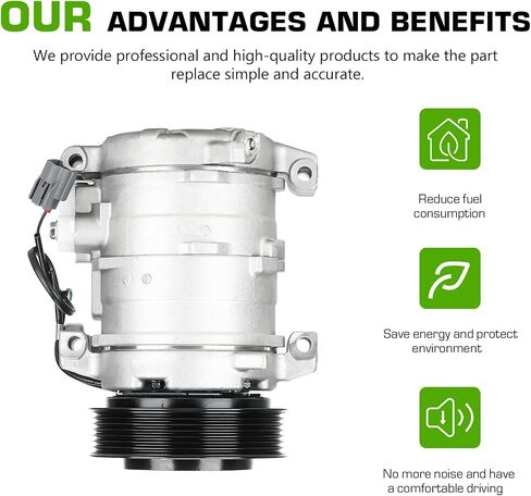 A/C كومبرسور لتكييف السيارة مخلب صالح لهوندا للعنصر 2.4L 2003-2011 03 04 05 06 07 08 09 10 11 in Saudi Arabia