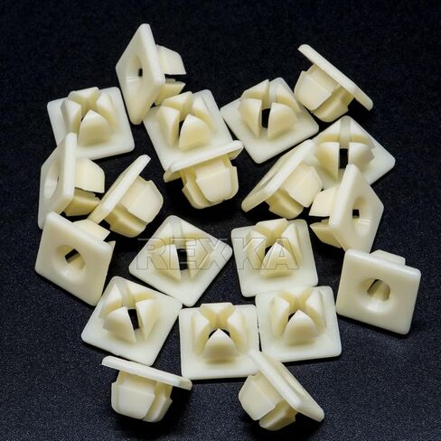 Rexka 10 pcs 1/4 (#14) License Plate Emblem Nameplate Bumper Nut Retainer Grommet Compatible with GM 3907444 Chevrolet Colorado Malibu Silverado GMC Canyon Sierra Buick Cadillac in Saudi Arabia