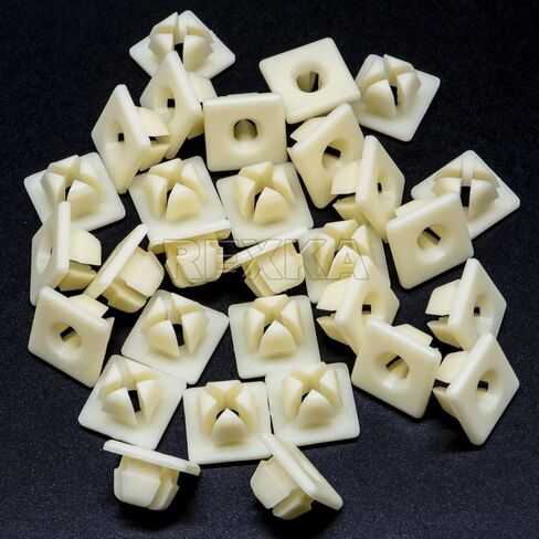 Rexka 10 pcs 1/4 (#14) License Plate Emblem Nameplate Bumper Nut Retainer Grommet Compatible with GM 3907444 Chevrolet Colorado Malibu Silverado GMC Canyon Sierra Buick Cadillac in Saudi Arabia