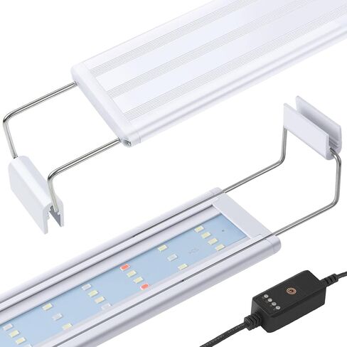 HITOP Full Spectrum LED Aquarium Light – 16-24" Classic Fish Tank Light with Timer, Aquarium Plant Light with Stable Extendable Brackets (16-24in) in Kuwait