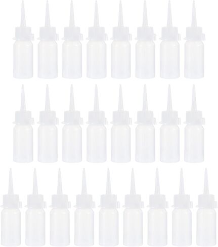 EXCEART Dispenser Container 30ml Needle Tip Glue Bottle Plastic Dropper Bottles Applicator Bottles Precision Tip Applicator Bottle for DIY Quilling Craft, Acrylic Painting Silicone Containers in Saudi Arabia