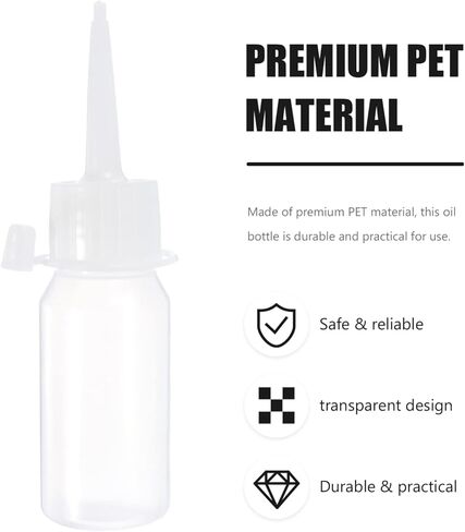 EXCEART Dispenser Container 30ml Needle Tip Glue Bottle Plastic Dropper Bottles Applicator Bottles Precision Tip Applicator Bottle for DIY Quilling Craft, Acrylic Painting Silicone Containers in Saudi Arabia