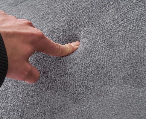 ALEGTER Grey Coral Velvet Rug with Non-Slip Backing on Reverse Side of Floor mat,Large Solid Color Bedroom Rug Suitable for Living Room,Bedroom Yoga Mat,Baby Crawling Mat,60"x80" in Saudi Arabia