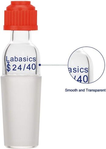 Labasics Thermometer Inlet Adapter with 14/20 Inner Joint, 80mm Height, for Distillation Apparatus (14/20 Joint) in Saudi Arabia