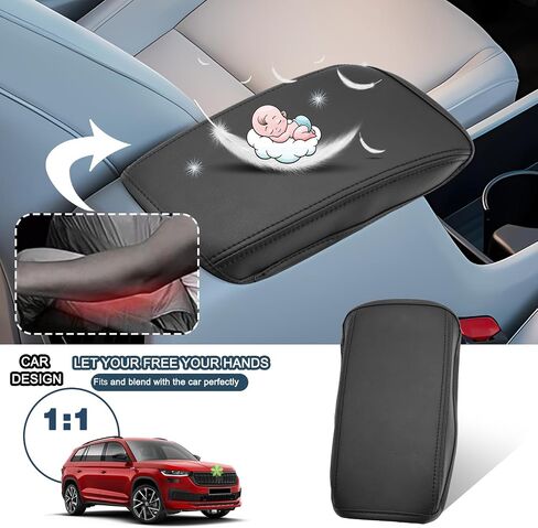 Ruiya Fit 2024 Kona غطاء مسند الذراع، لملحقات Hyundai Kona SX2 2024 غطاء وحدة التحكم المركزية 2024 Kona غطاء مسند الذراع متوافق مع 2024 Hyundai Kona SE/SEL/Limited/N Line in Saudi Arabia