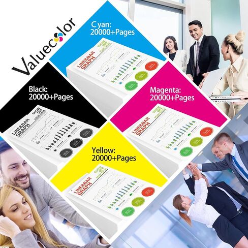 ValueColor 4 Pack Compatible 676K05360 High Yield Imaging Unit Replacement for Xerox Phaser 6125 6128MFP 6130 6140 6500 for WorkCentre 6505 Printer in Saudi Arabia