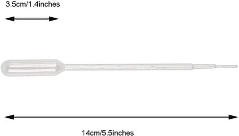 zoomto 250PCS Plastic Disposable Transfer Pipettes, 1ml Calibrated Pipette Dropper for Science Laboratory in Saudi Arabia