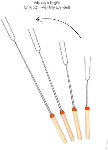 ANBrethren Portable Camping Kitchen Utensil Set Stainless Steel Outdor Cooking and Grilling Utensil Organizer Perfect for Travel, Picnics, RVs, Camping, BBQs (4Pcs or 31 Pcs/Set) in Saudi Arabia