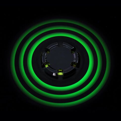 مايبو سبورتس فيدجيت سبينر المعدنية مع ضوء مضيء، لعبة يد حسية متوهجة، تقليل الضغط على سطح المكتب بدون ضوضاء، مسكن مضاد للقلق للأطفال البالغين، مصباح فضي صغير in Kuwait