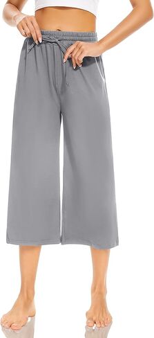 سراويل كابريس باللون الرمادي الفاتح وبنطلون كابريس باللون الأخضر العسكري للنساء بجيوب من SUNYAA in Kuwait