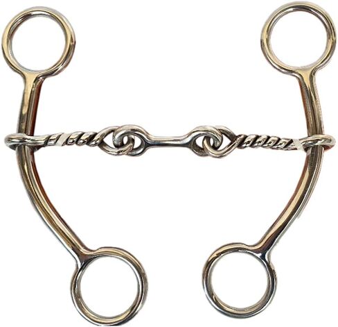 HILASON Goosetree Simplicity Bit Twisted Wire Dog Bone Mouthpiece | Horse Bit | Horse Bits Western | Walking Horse Bits | Training Horse Bit | Equine Bits | Bit for Horses in Saudi Arabia