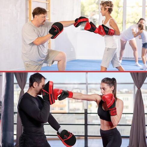 مجموعة قفازات الملاكمة للشباب من PiscatorZone، مجموعة قفازات الملاكمة وقفازات الملاكمة للأطفال، قفازات الملاكمة الرياضية، وسادات الملاكمة، مجموعة معدات الملاكمة للأطفال لفنون القتال المختلطة، الكاراتيه، التايكوندو، الملاكمة التايلاندية in Kuwait