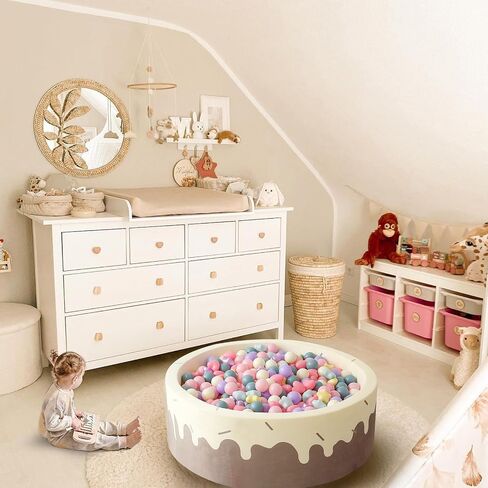 GOGOSO Ball Pit Balls Stars Hearts - كرات لعب آمنة وصحية للأطفال الصغار وجلسات اللعب والعلاج الحسي للأطفال، كرات نجمة + قلب، مزيج ألوان حورية البحر in Saudi Arabia