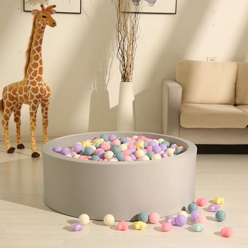 GOGOSO Ball Pit Balls Stars Hearts - كرات لعب آمنة وصحية للأطفال الصغار وجلسات اللعب والعلاج الحسي للأطفال، كرات نجمة + قلب، مزيج ألوان حورية البحر in Saudi Arabia