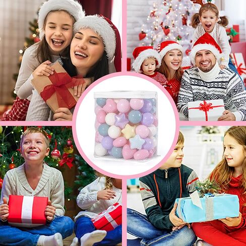 GOGOSO Ball Pit Balls Stars Hearts - كرات لعب آمنة وصحية للأطفال الصغار وجلسات اللعب والعلاج الحسي للأطفال، كرات نجمة + قلب، مزيج ألوان حورية البحر in Saudi Arabia