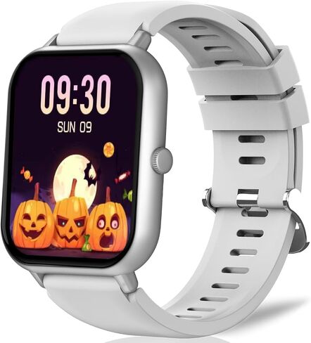 Smart Watch (Answer/Make Calls) 1.83" Fitness Tracker Heart Rate Blood Pressure Oxygen Sleep Monitor 200 Sport Modes Step Calories Trackers IP67 Waterproof Android iPhone Women Men (Black) in Saudi Arabia