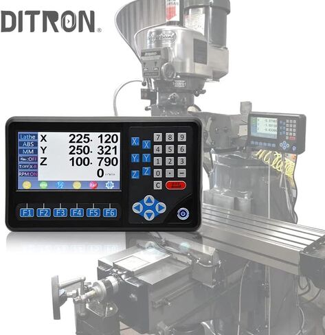 4 محاور للقراءة الرقمية DRO شاشة LCD RPM متعددة الوظائف للمقياس الخطي المغناطيسي الروتاري التشفير مخرطة الطحن آلة حفر الحفر (4 محاور مع RPM) in Kuwait