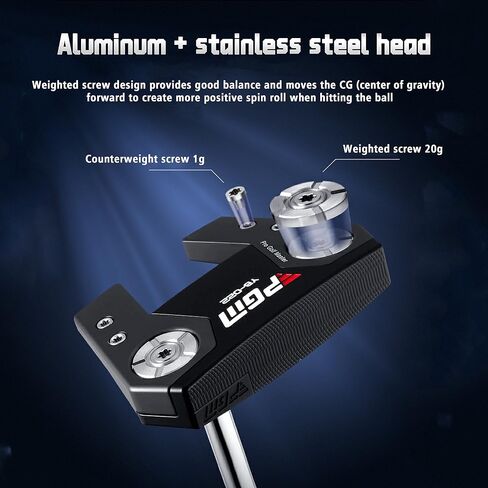 PGM Golf Standing Putter, Aircraft-Grade Aluminum, Ultra-Low Center of Gravity, High Tolerance Putter in Saudi Arabia
