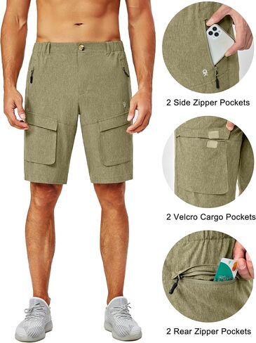 Little Donkey Andy Men's Stretch Quick Dry Cargo Shorts for Hiking, Camping, Travel in Kuwait