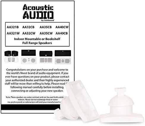Acoustic Audio AA321B Mountable Indoor Speakers 400 Watts Black Bookshelf Pair in Kuwait