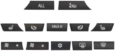 Yunnergo 12 Button Key Caps A/C Heater Control Panel Switch Kit Compatible with 5 6 7 Series F10 F01 F12 F07 GT F12 F13 F02 61319313923 931392 in Saudi Arabia