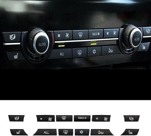Yunnergo 12 Button Key Caps A/C Heater Control Panel Switch Kit Compatible with 5 6 7 Series F10 F01 F12 F07 GT F12 F13 F02 61319313923 931392 in Saudi Arabia