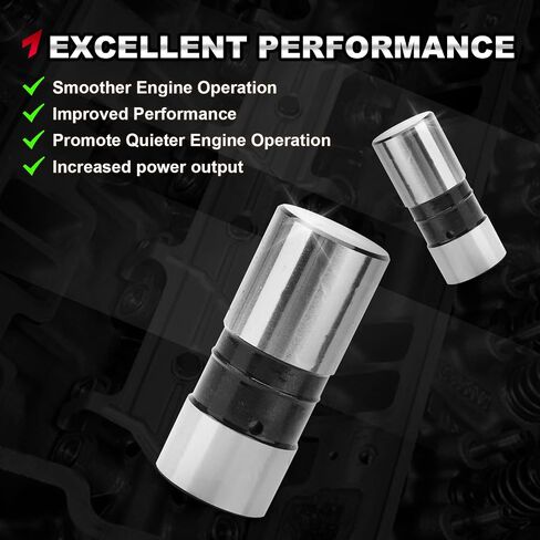 TMESONE 16 قطعة من رافعات الغماز المسطحة الهيدروليكية المتوافقة مع كتلة صغيرة من Chevy، SBC 283 305 307 327 350 400، BBC 396 402 427 454 4.6L 5.0L 5.4L 5.7L 6.6L in Saudi Arabia