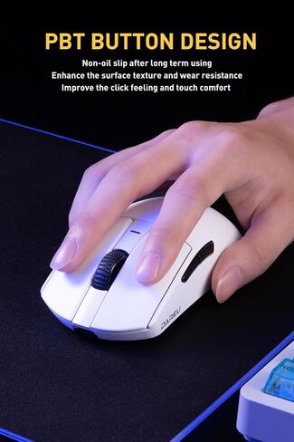 DAREU A950pro Lightweight Wireless Gaming Mouse,4000Hz Polling Rate,55g in Kuwait