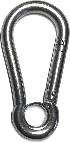 US STAINLESS Stainless Steel 316 Spring Hook with Eyelet Carabiner 7/16" (11mm) Marine Grade in Saudi Arabia