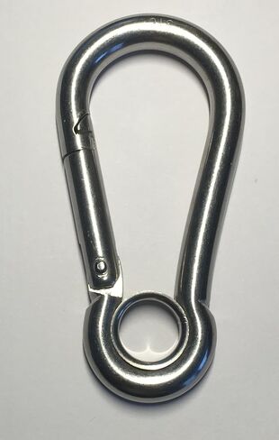 US STAINLESS Stainless Steel 316 Spring Hook with Eyelet Carabiner 7/16" (11mm) Marine Grade in Saudi Arabia