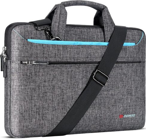 DOMISO 17.3 inch Laptop Bag Business Briefcase Water-resistant Notebook Messenger Shoulder Bag for 17.3" Macbook Pro 17/Dell Inspiron/MSI GS73VR Stealth Pro/Lenovo IdeaPad/HP Envy/ASUS ROG,Teal in Saudi Arabia