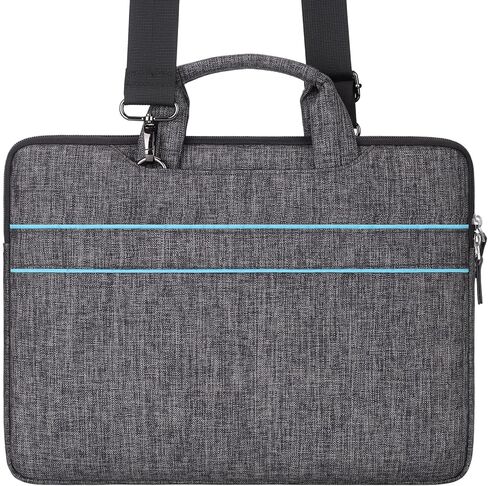 DOMISO 17.3 inch Laptop Bag Business Briefcase Water-resistant Notebook Messenger Shoulder Bag for 17.3" Macbook Pro 17/Dell Inspiron/MSI GS73VR Stealth Pro/Lenovo IdeaPad/HP Envy/ASUS ROG,Teal in Saudi Arabia
