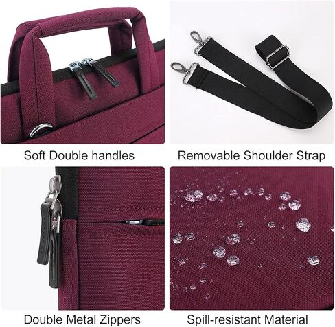DOMISO 17.3 inch Laptop Bag Business Briefcase Water-resistant Notebook Messenger Shoulder Bag for 17.3" Macbook Pro 17/Dell Inspiron/MSI GS73VR Stealth Pro/Lenovo IdeaPad/HP Envy/ASUS ROG,Teal in Saudi Arabia