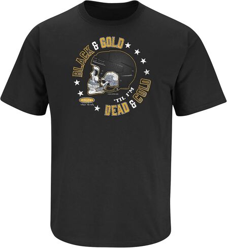 Pittsburgh Hockey Fans. Black and Gold 'Till I'm Dead and Cold. Black T-Shirt (Sm-5X) in Saudi Arabia