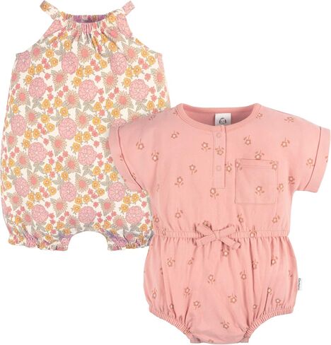 طقم رومبير بأكمام قصيرة للفتيات الصغيرات من Gerber بدون أكمام in Saudi Arabia
