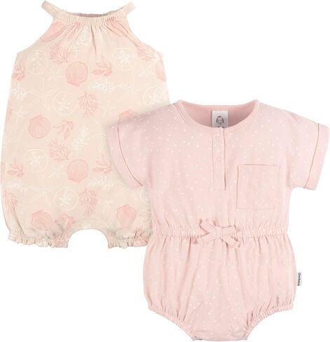 طقم رومبير بأكمام قصيرة للفتيات الصغيرات من Gerber بدون أكمام in Saudi Arabia